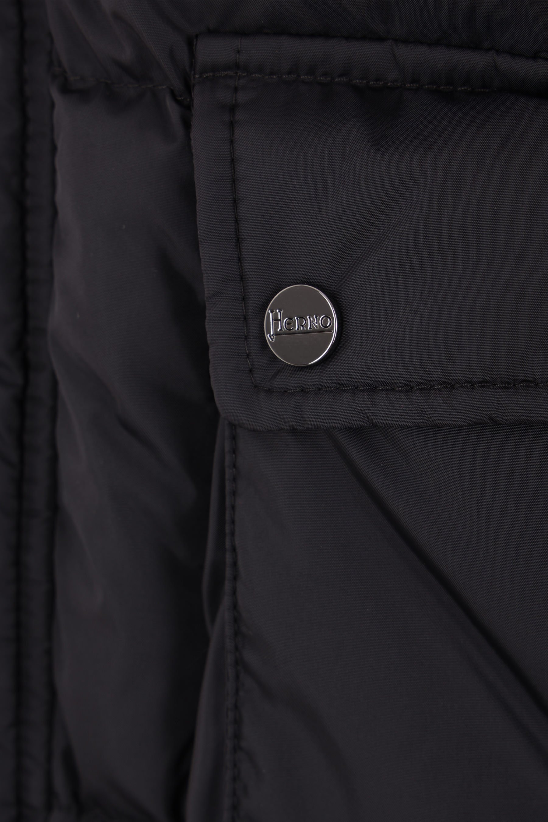 Herno Bomber Jacket In Nylon Chamonix In Black