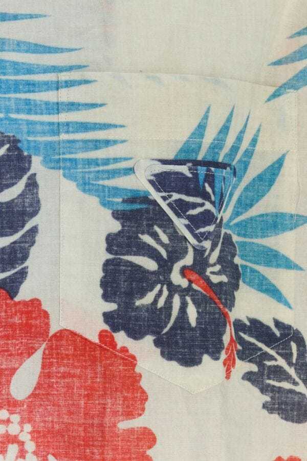 Prada Floral Shirt In Blue