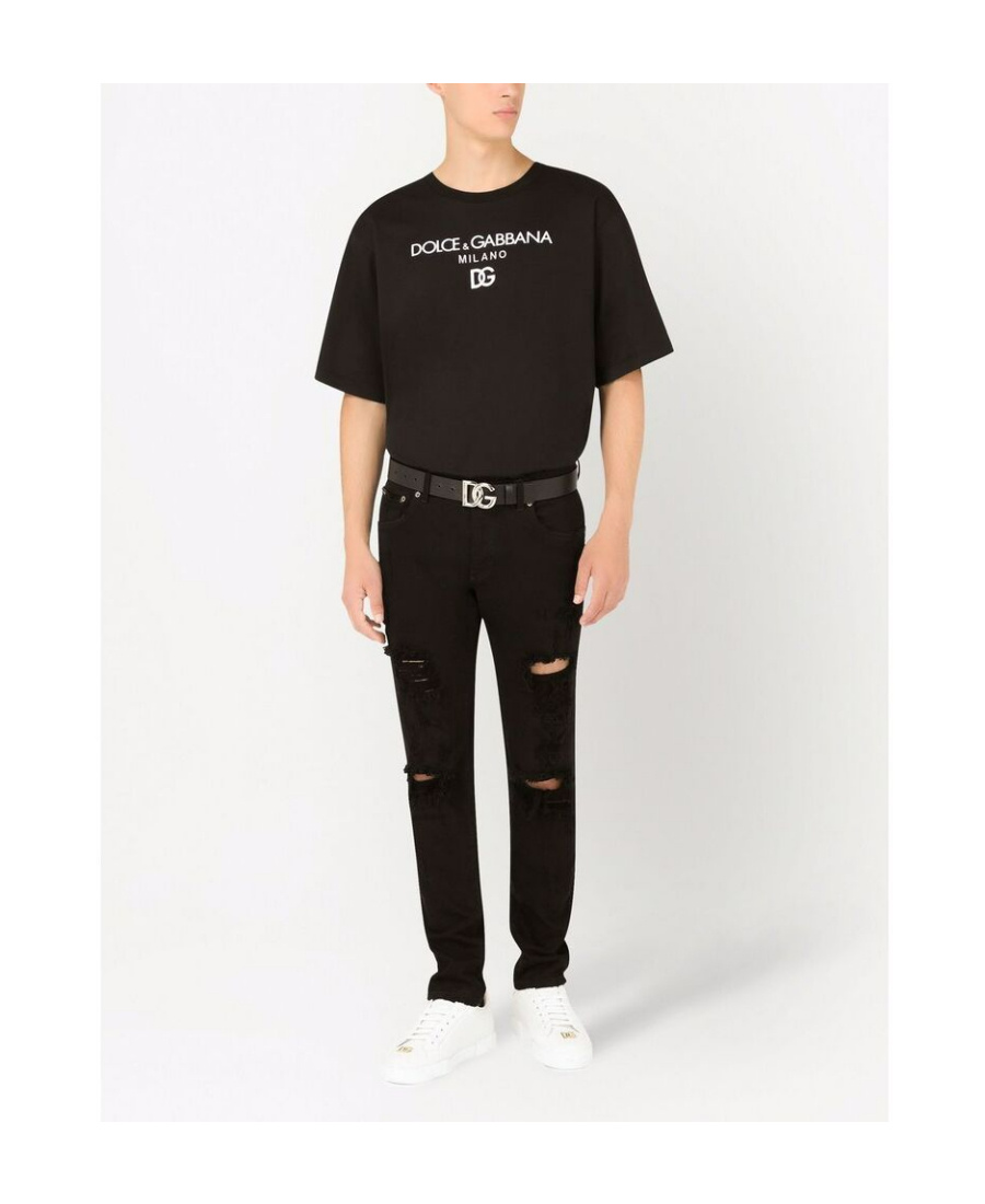 Dolce & Gabbana Black Cotton Clothing T-shirts And Polos