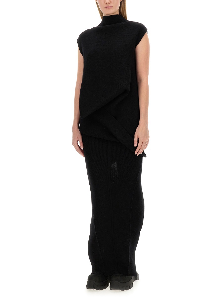 Rick Owens Knitted Tops. In Black