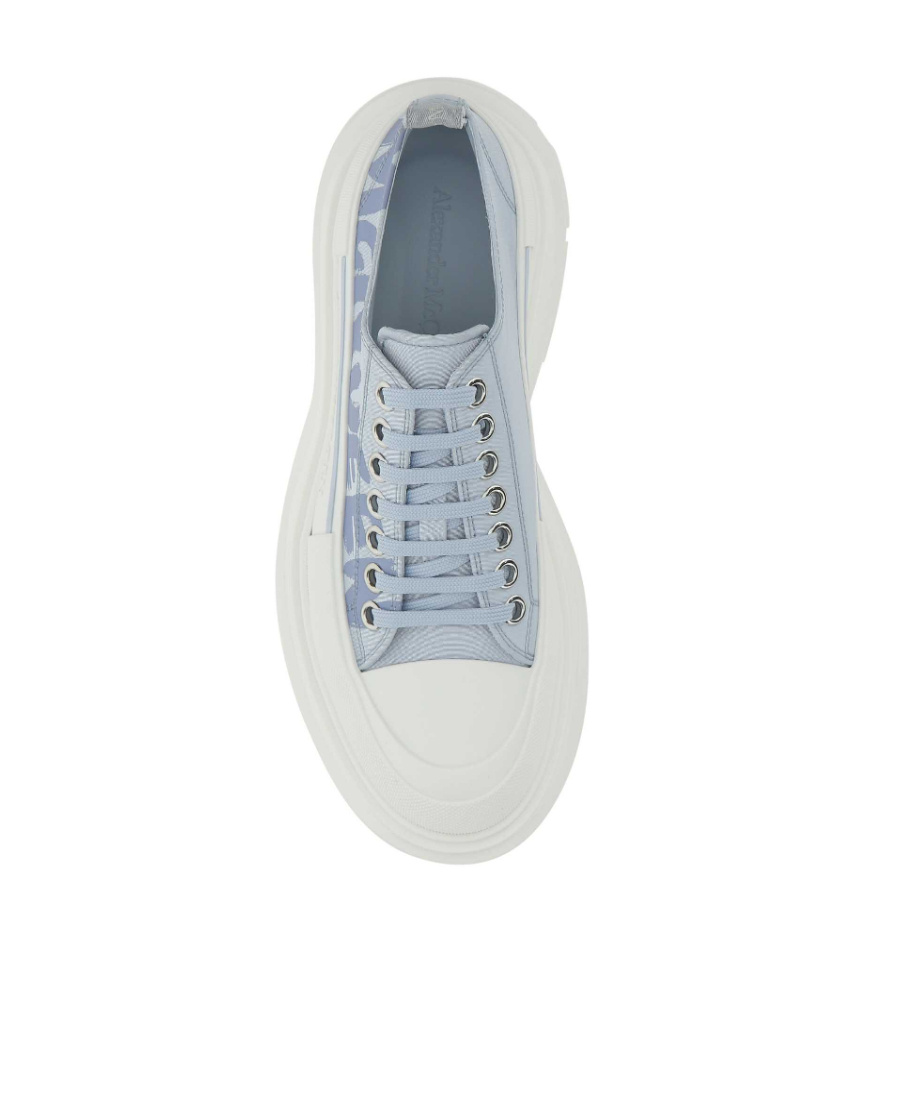 Alexander Mcqueen Tread Slick Chunky Sneakers In Blue