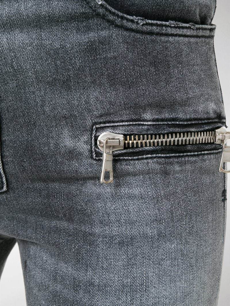 Ben Taverniti Unravel Project Lace-up Cropped Jeans In Black