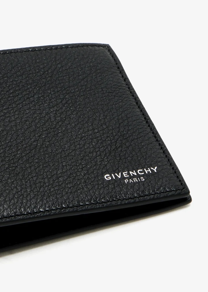 Givenchy Textured Leather Wallet With Coin Pocket In Black