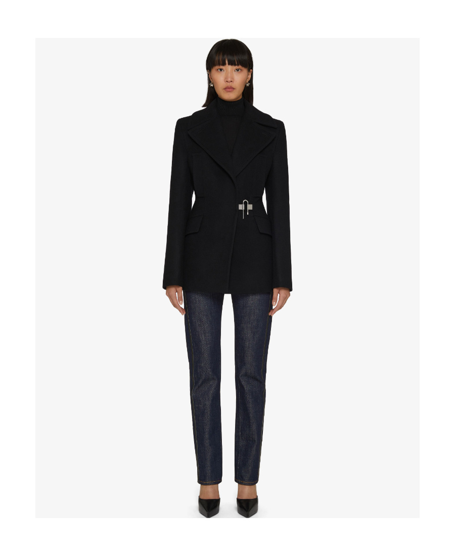 Givenchy Logo Denim Trousers In Black