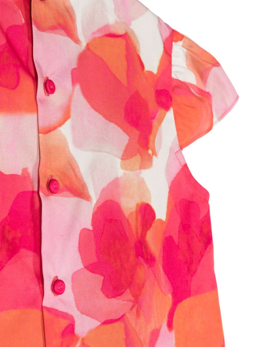 Il Gufo Abstract-print Poplin Blouse In Pink