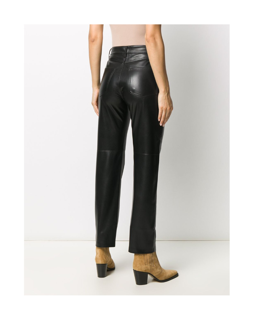 Nanushka Cropped Flared Trousers In Black