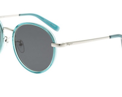 Ferragamo Logo Sunglasses In Gray
