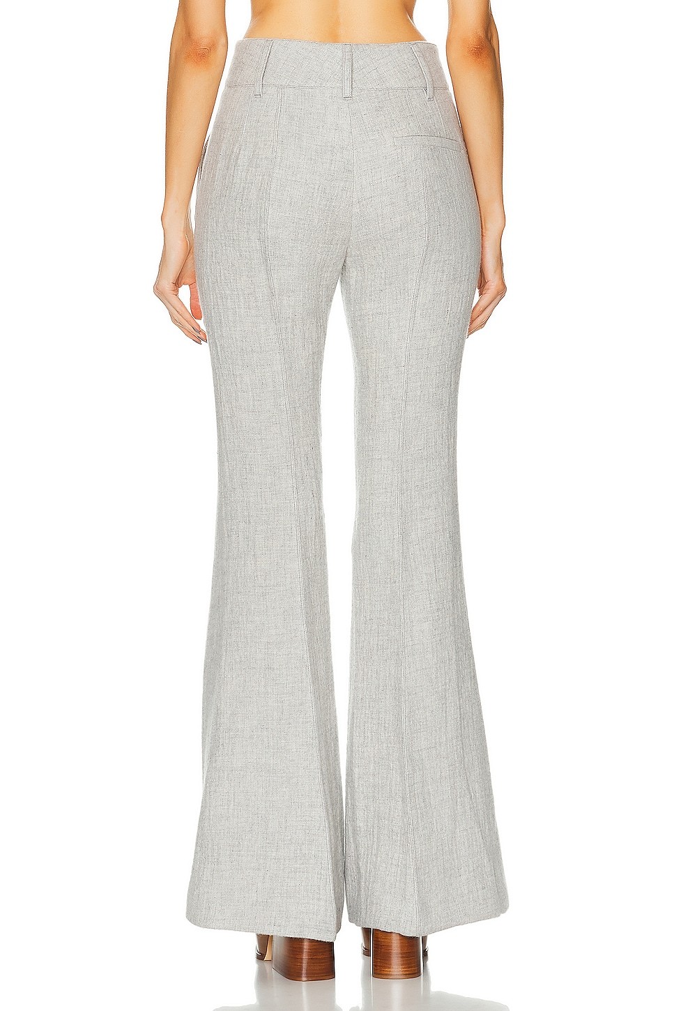 Gabriela Hearst Rhein Cashmere Flare Pants In White