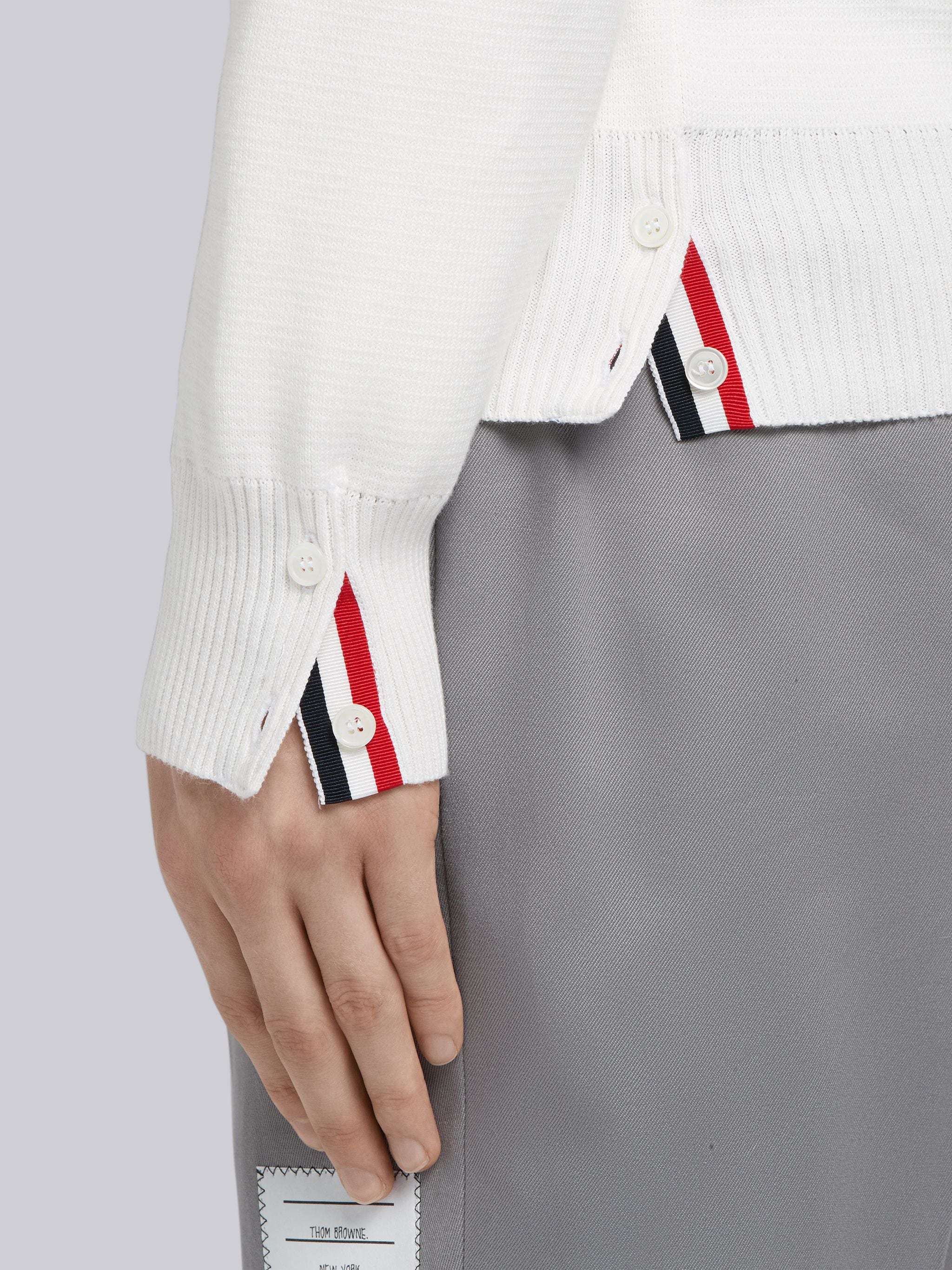 THOM BROWNE THOM BROWNE 4-BAR CREWNECK KNIT JUMPER