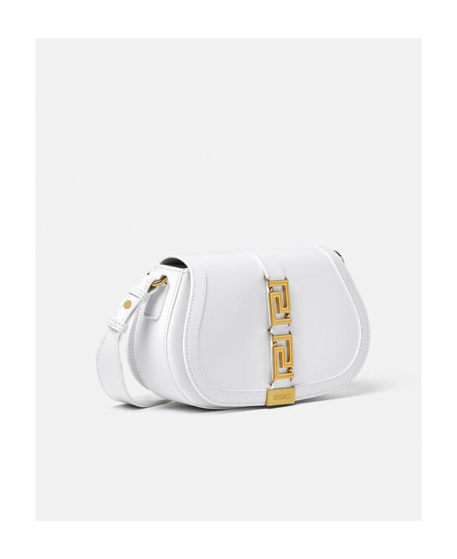 Versace Greca Goddess Shoulder Bag In White