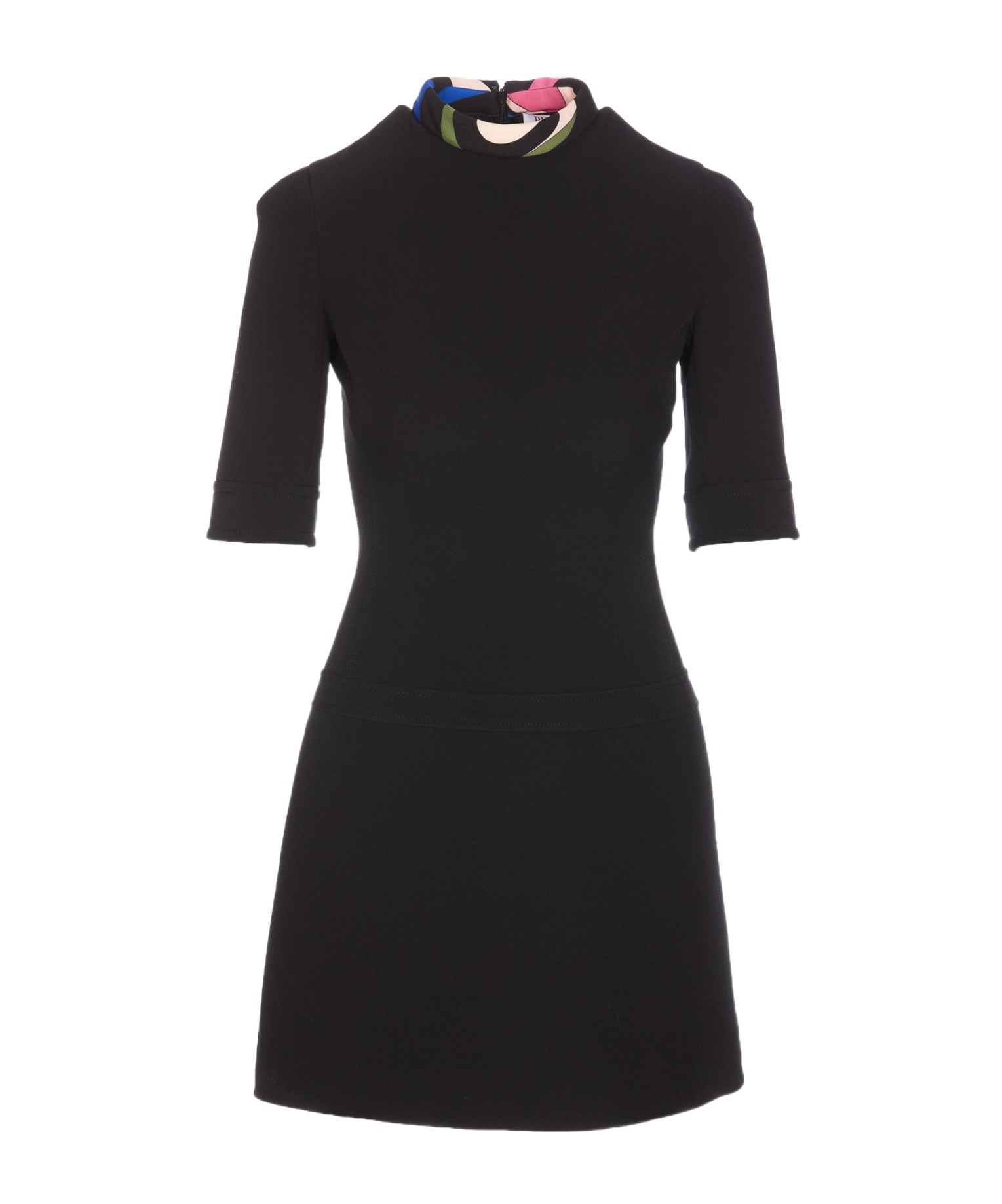 Pucci Short-sleeved Minidress In Black