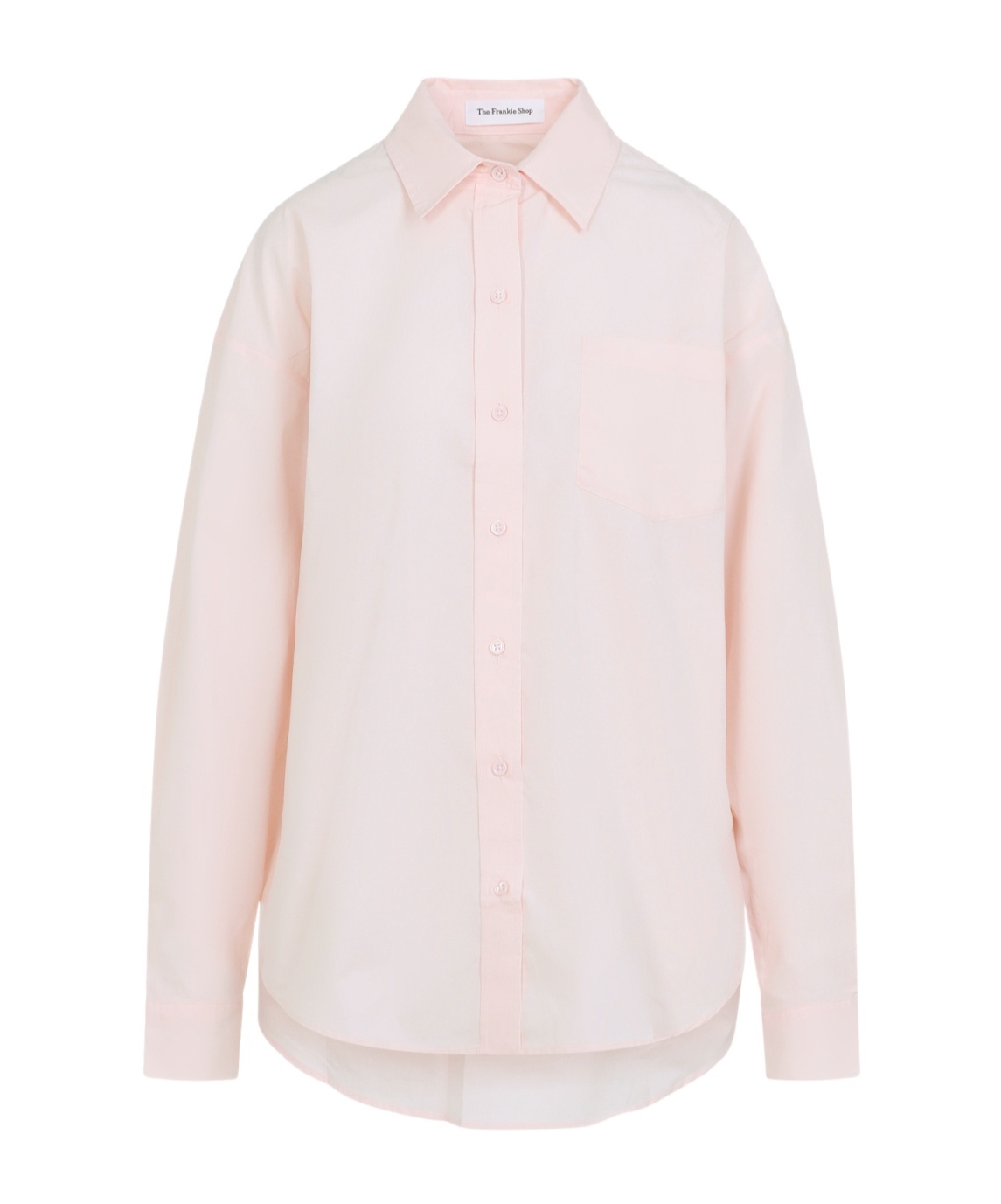 The Frankie Shop Ornella Side Button-up Shirt In Pink