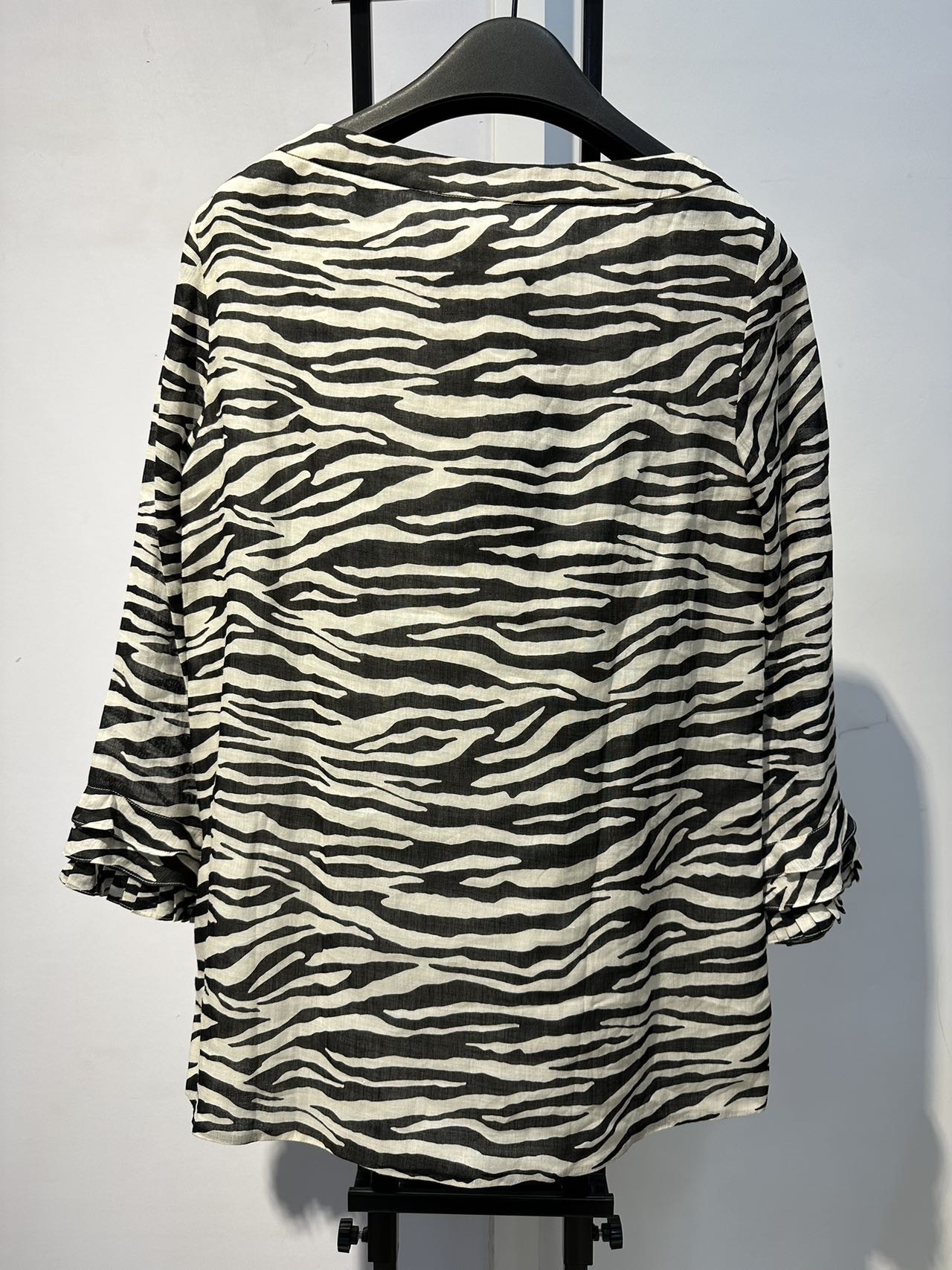 Max Mara Long-sleeved Top In Black