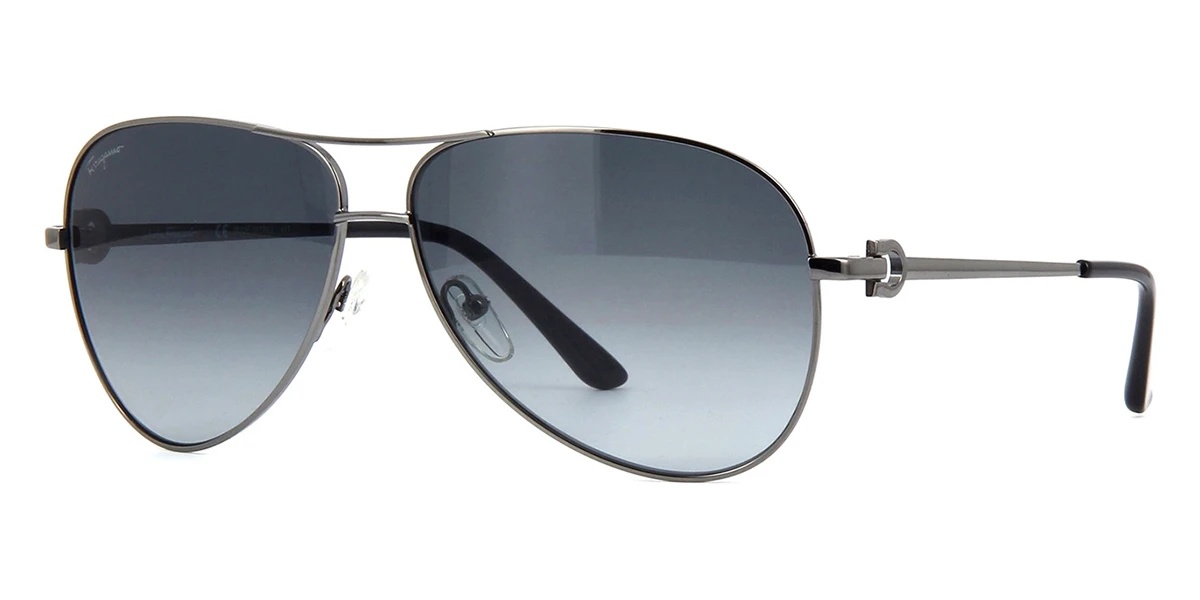 Ferragamo Logo Sunglasses In Gray