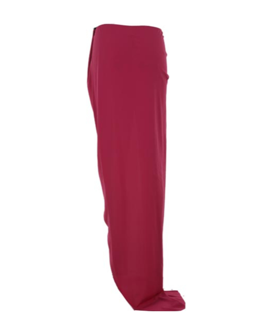 Rick Owens High-waisted Asymmetric Maxi Skirt In Red