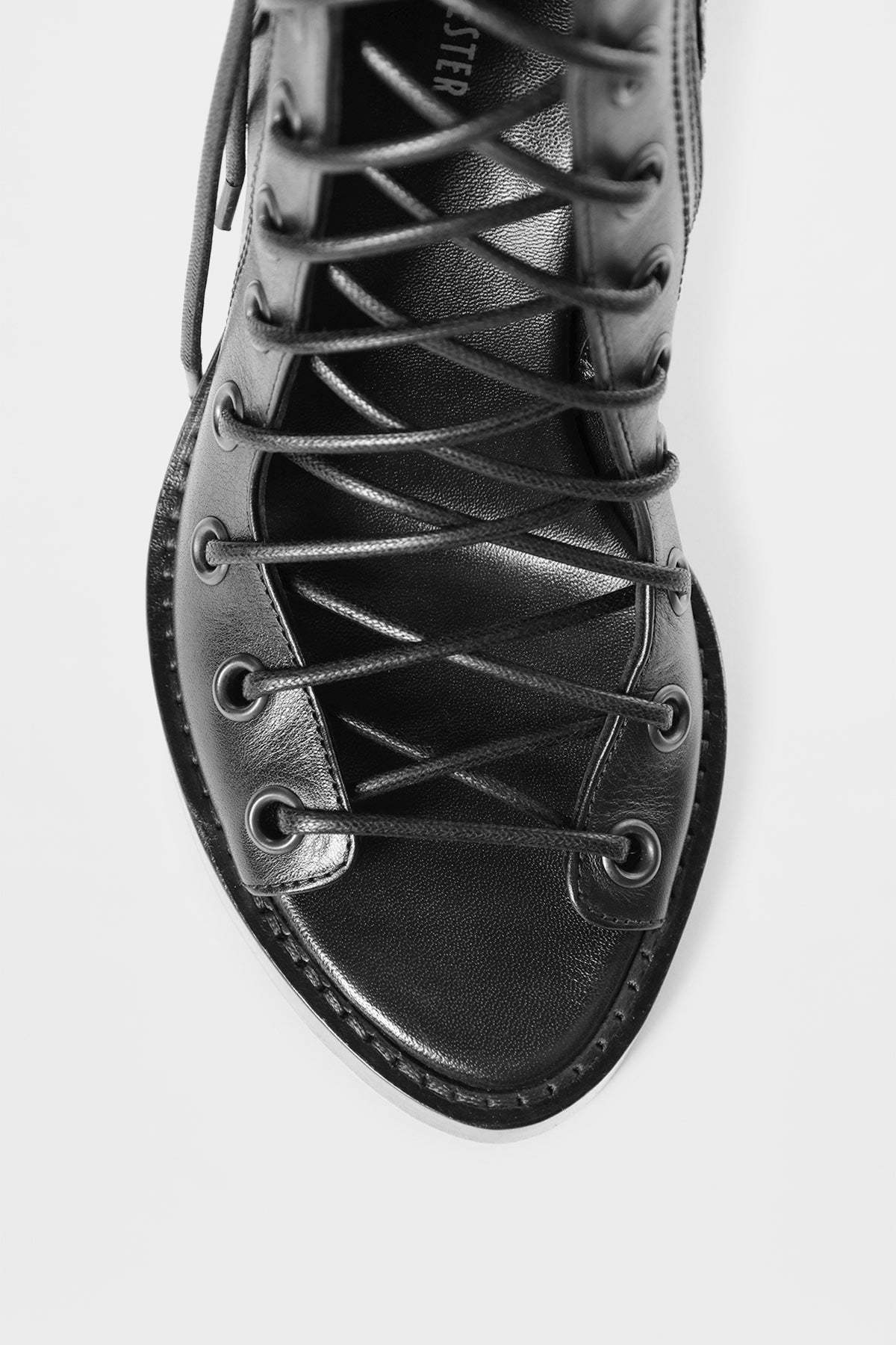 Ann Demeulemeester Bernardina Lace-up Sandals In Black