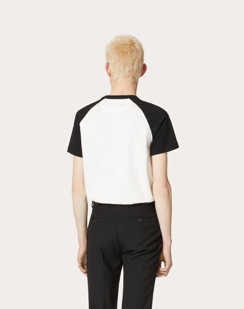 VALENTINO MAISON VALENTINO EMBROIDERED COTTON T-SHIRT