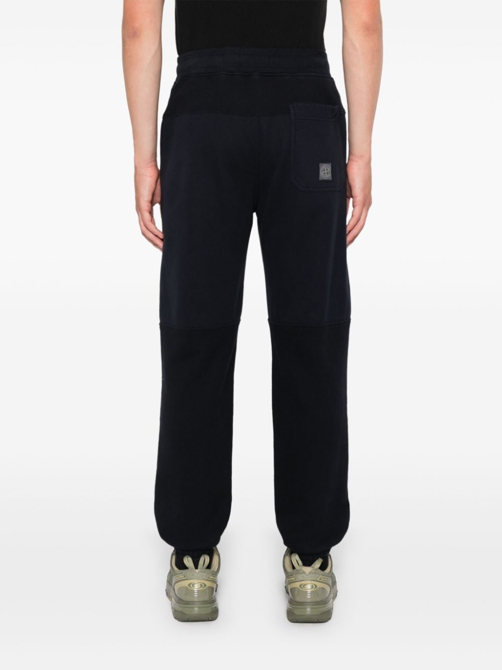 Stone Island Elastic Sweatpants In Blue