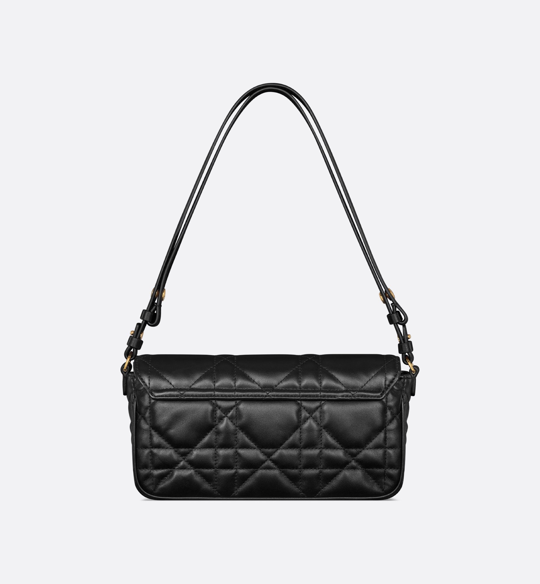 Dior Miss Caro D-vine Pouch With Chain In Black