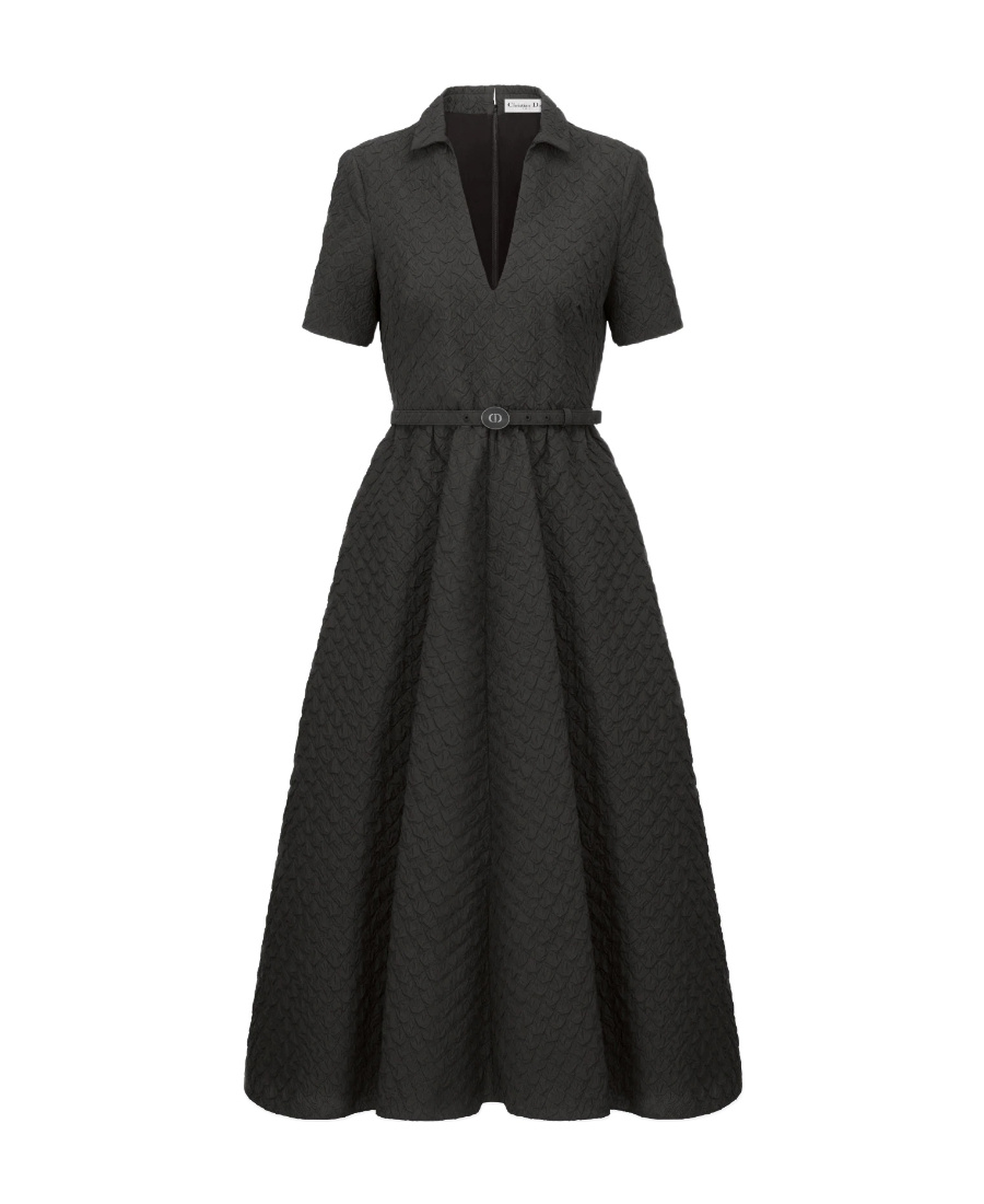 DIOR MEDIUM-LENGTH DRESS WITH BELT 