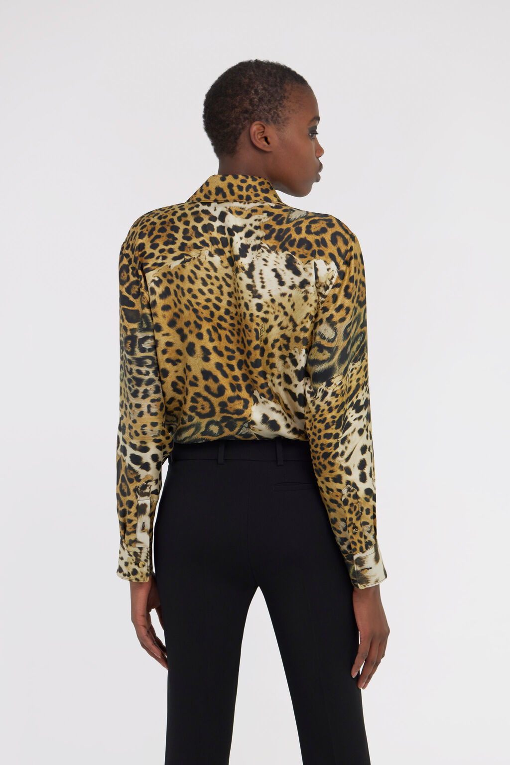 Roberto Cavalli Leo Printed Silk Twill Jacket In Multicolor