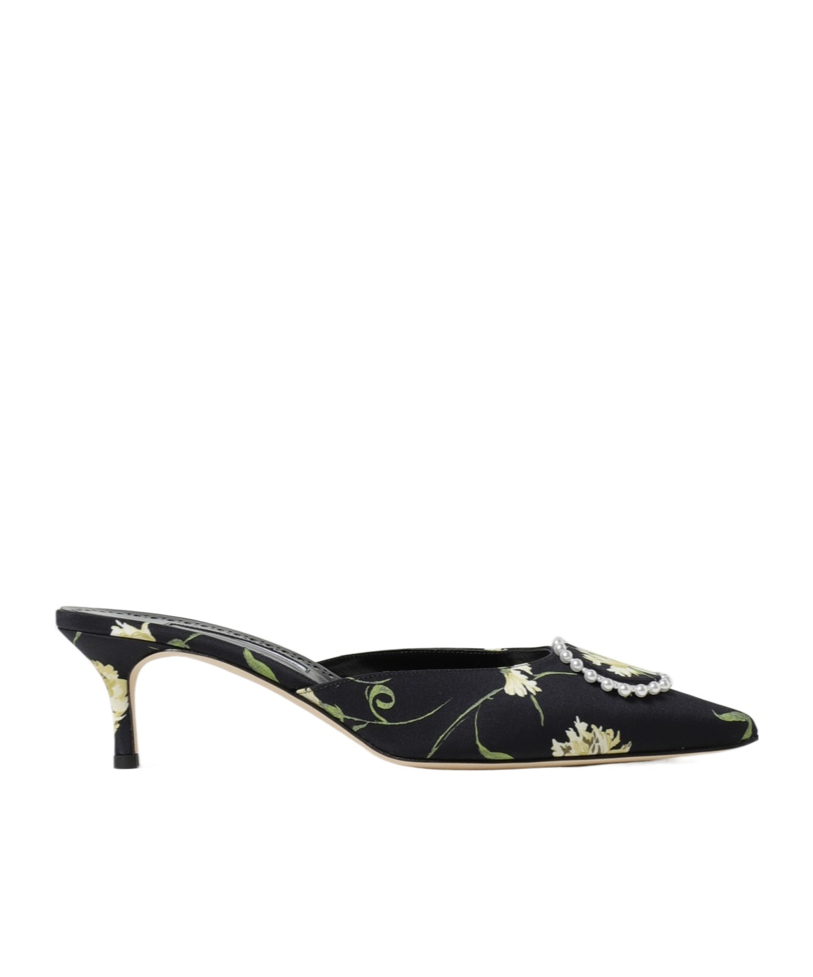 Manolo Blahnik Pointed High Heel Sandals In Black