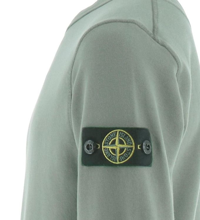 Stone Island Compass-badge Cotton Sweatshirt In Gray