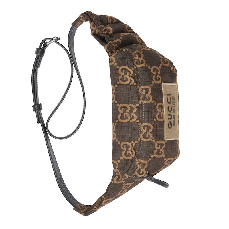 Gucci Large Gg-jacquard Belt Bag In Green