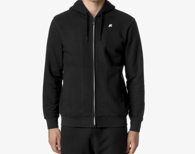 K-way Hooded Sweatshirt In Black