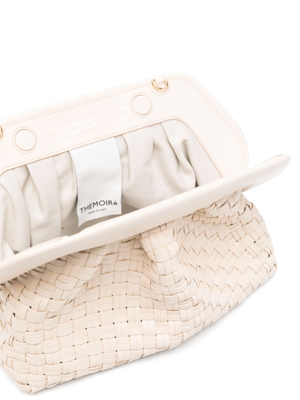Themoirè Bios Clutch In White