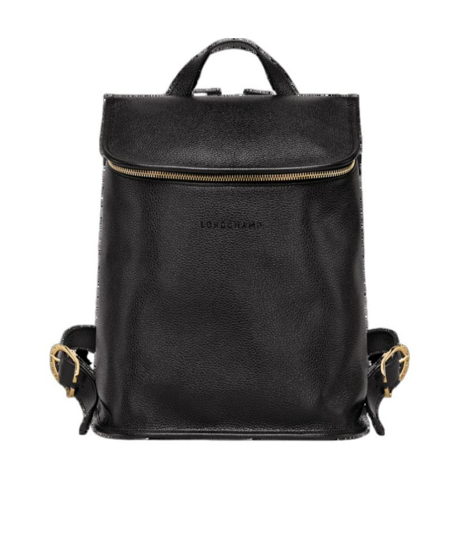Longchamp Le Foulonne Backpack In Black