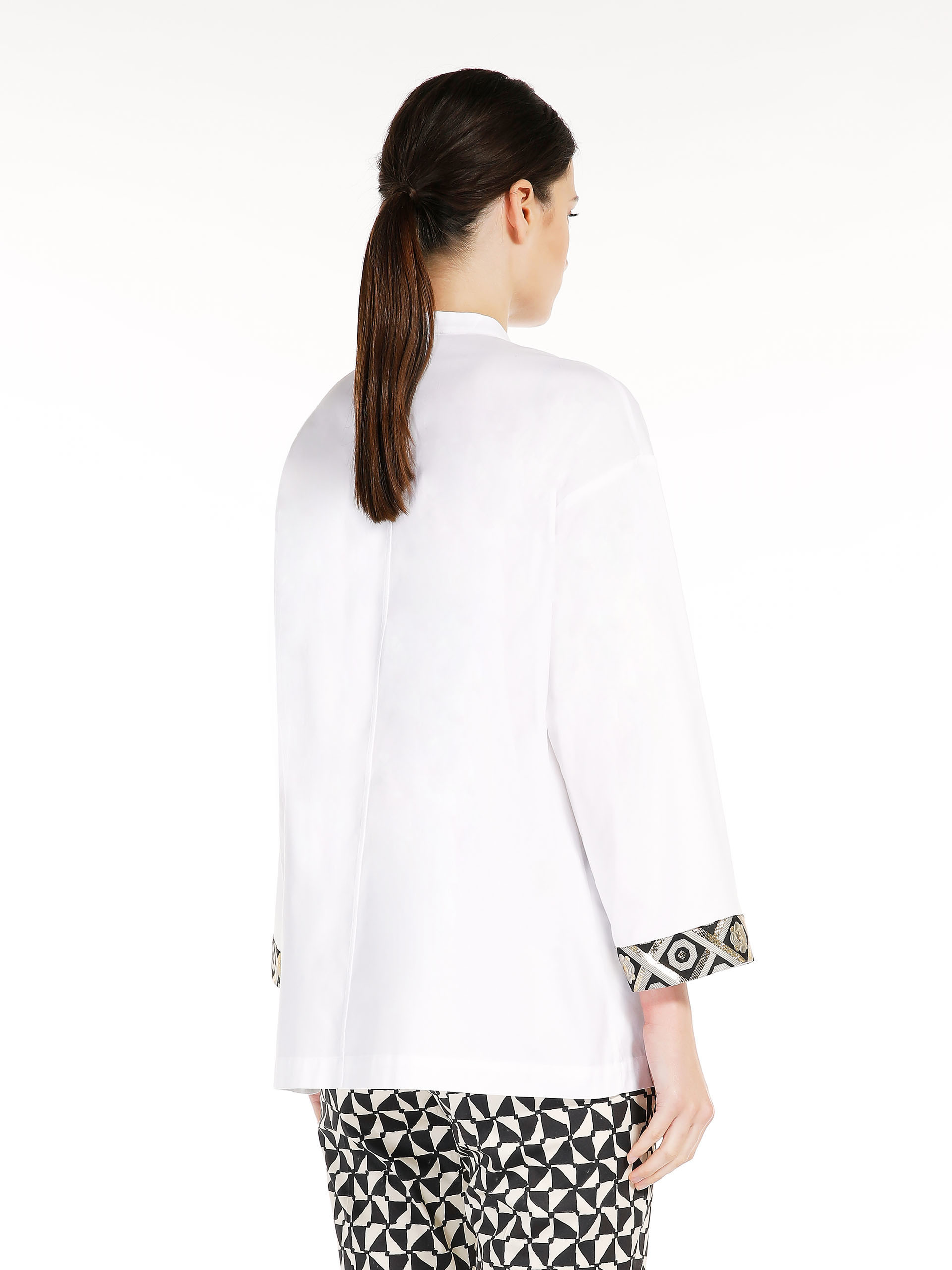 Max Mara Tenerife Cotton Oxford Shirt In White