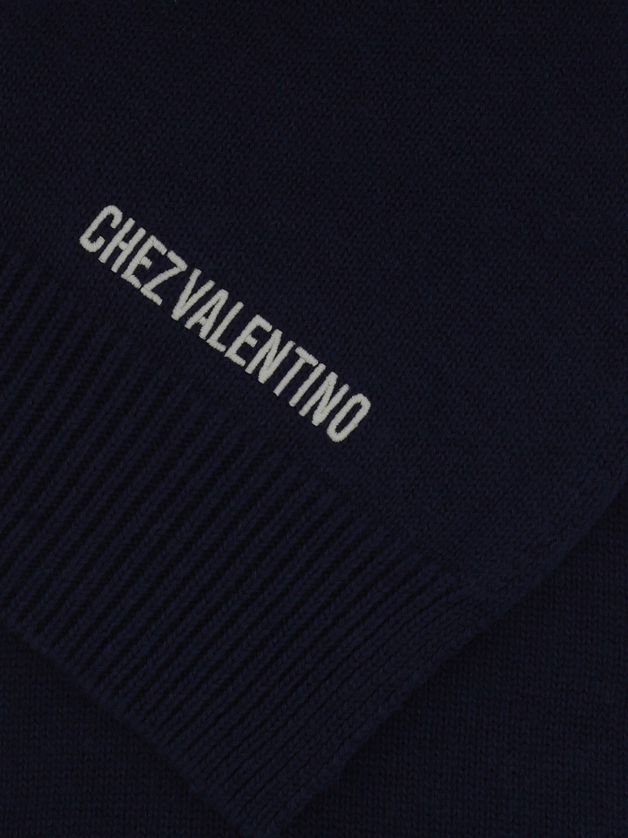 Valentino Logo Scarf In Black