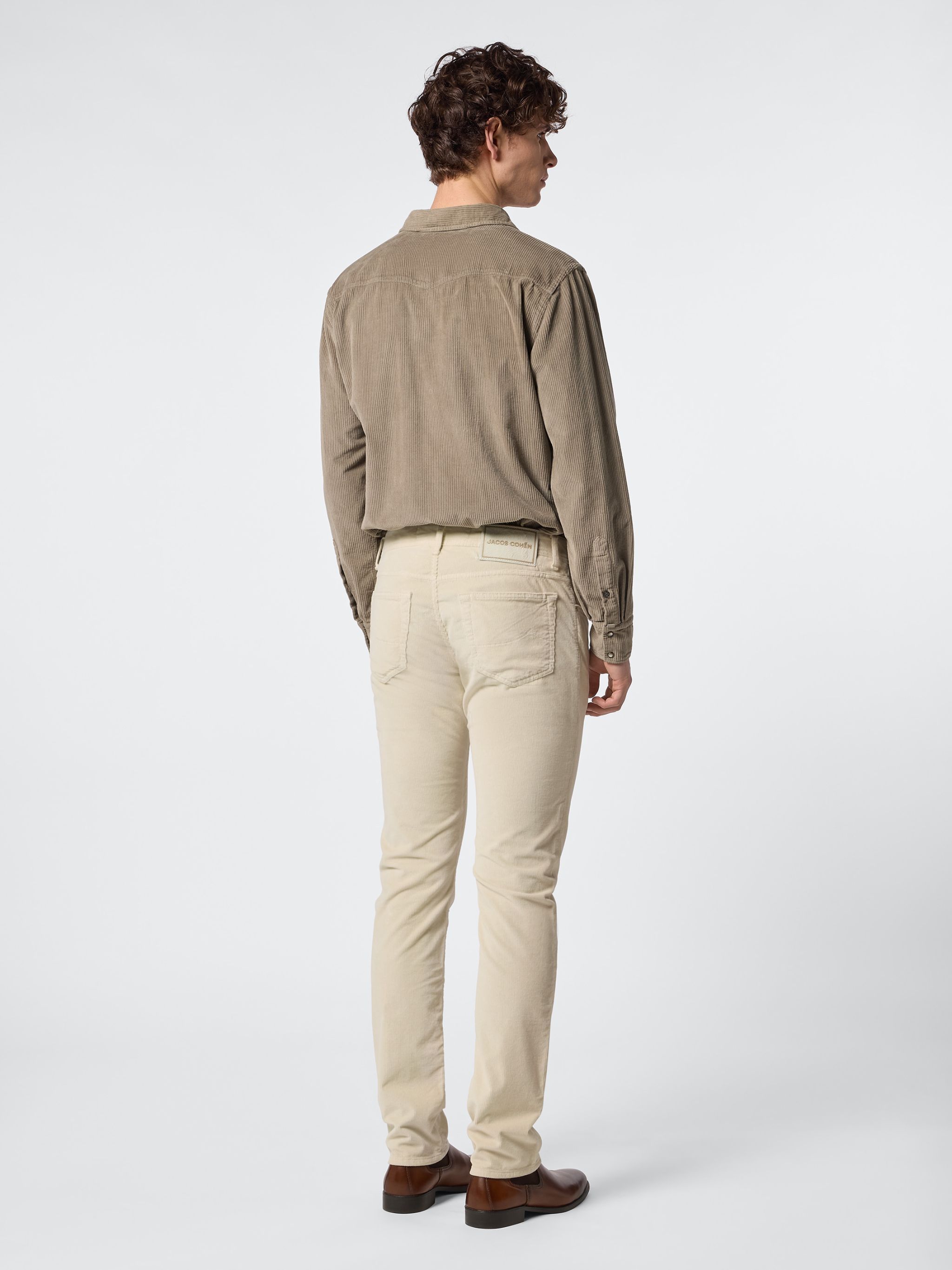 Jacob Cohen Bard Belt-loop Casual Pants In Nude