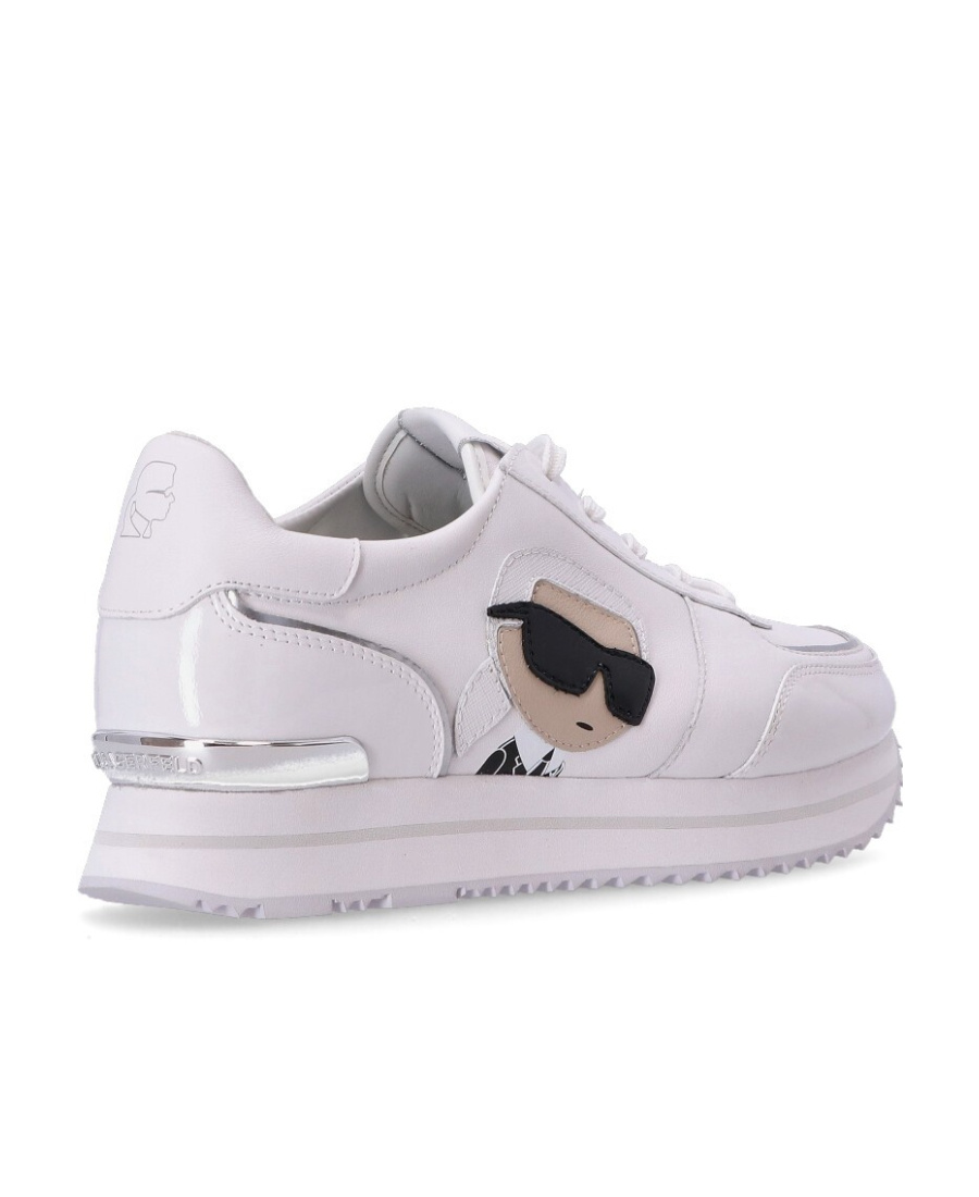 Shop Karl Lagerfeld Karl Patch-detail Low-top Sneakers In White