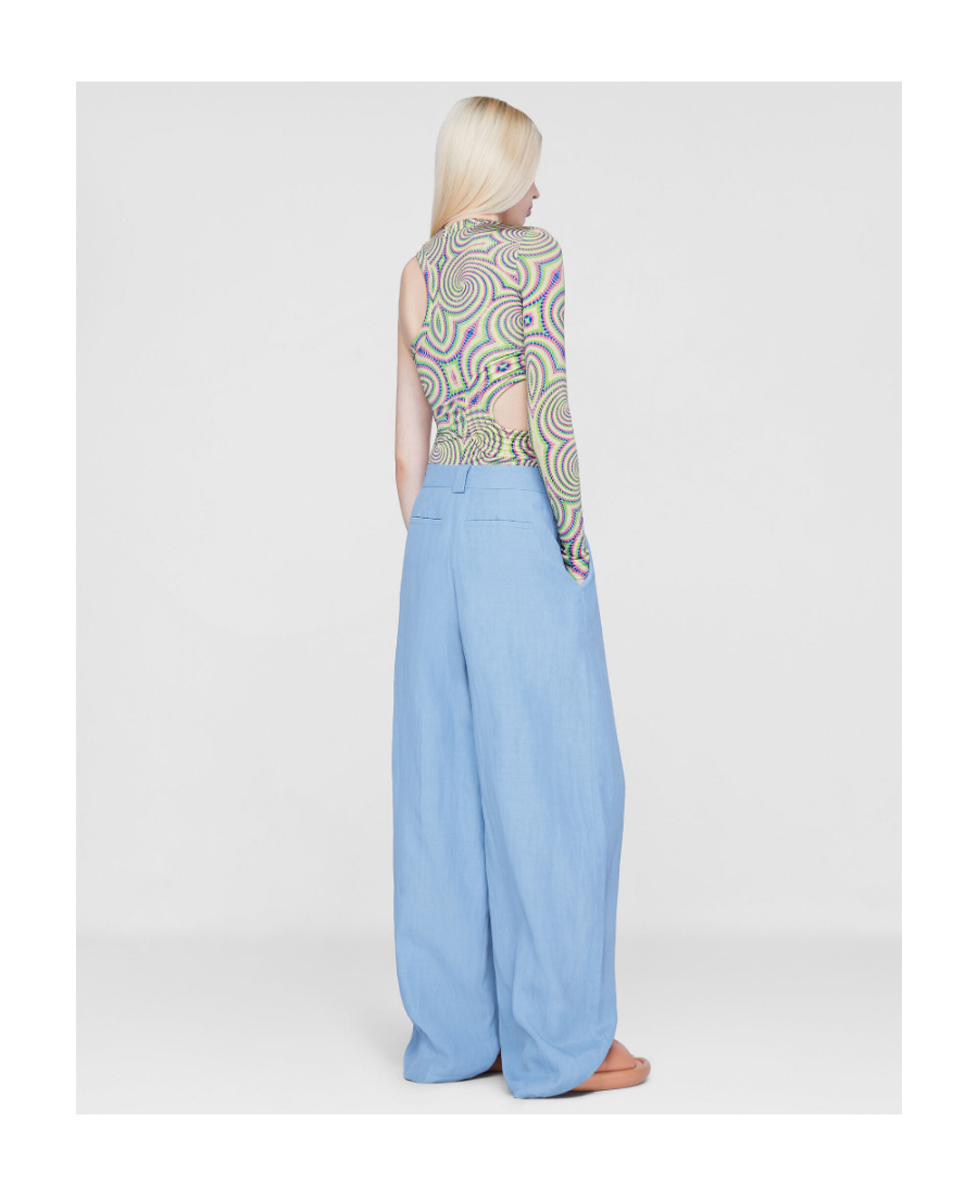 Stella Mccartney High-rise Tailored Trousers In Blue