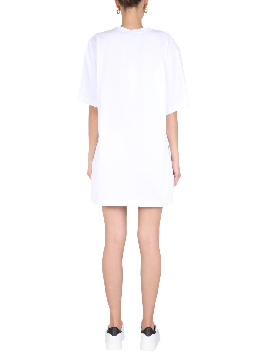 Msgm Woman Mini Dress White Size M Cotton In White