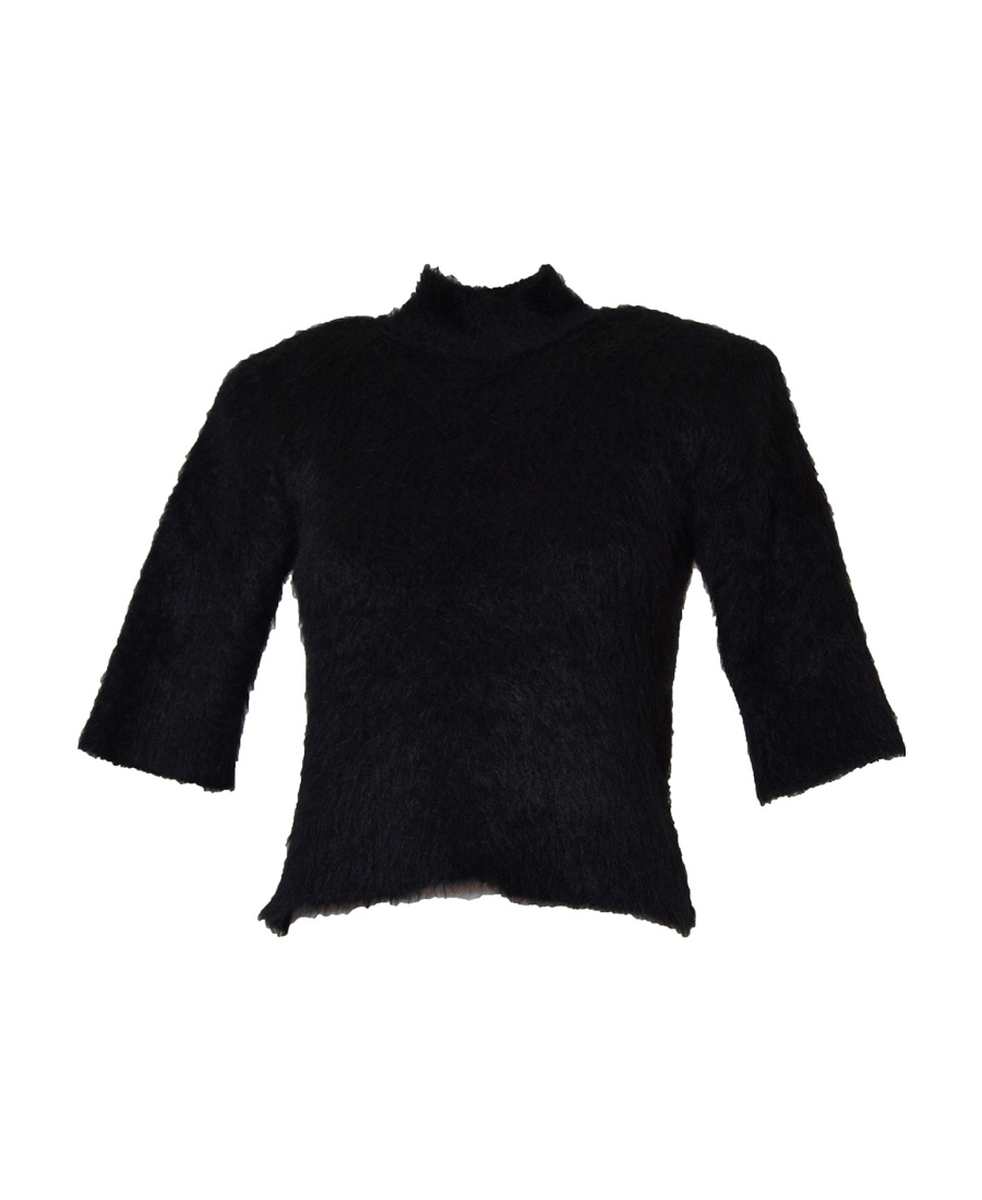 Sportmax Logo Knitted Pullover In Black