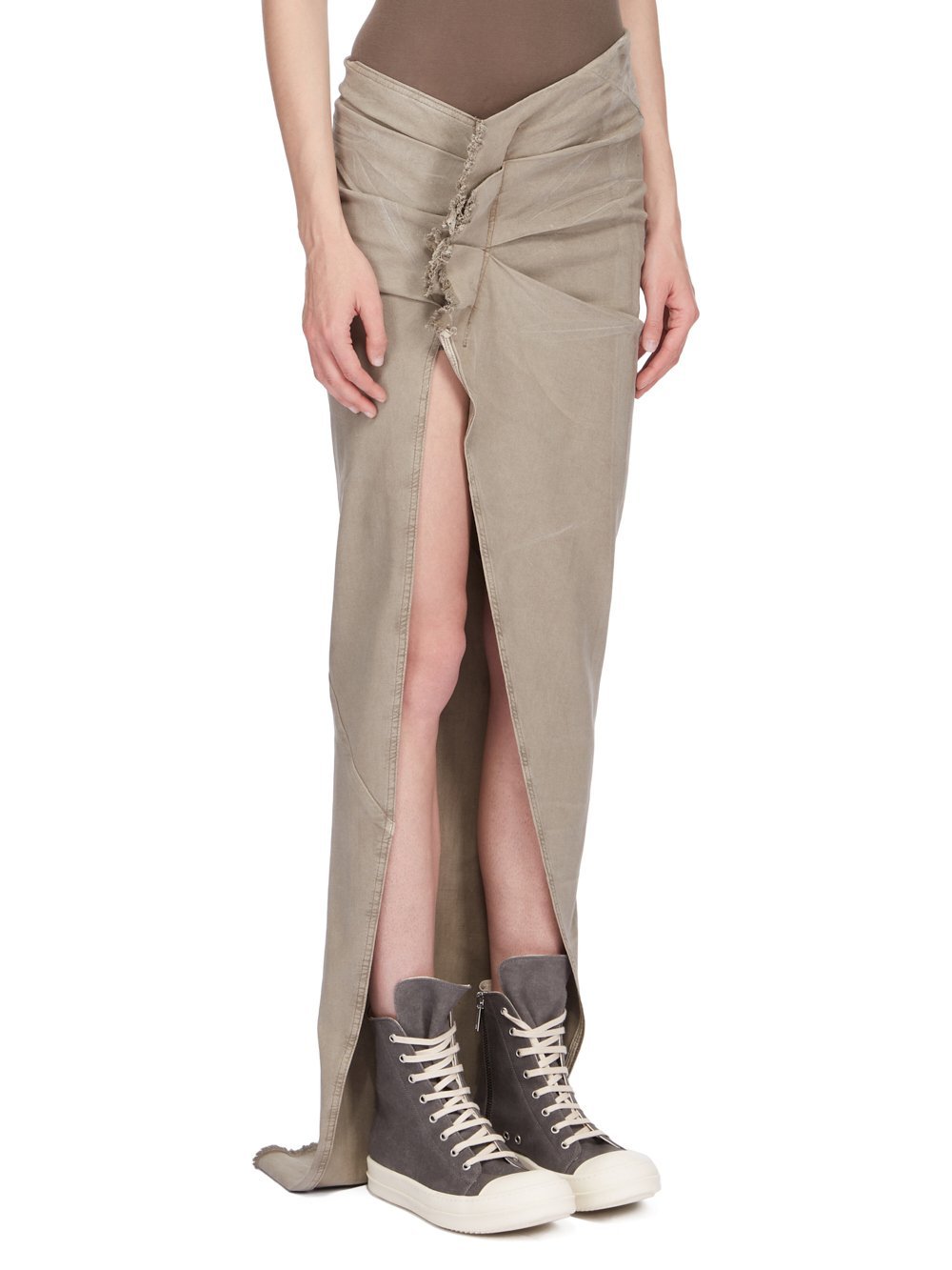 RICK OWENS EDFU DENIM SKIRT