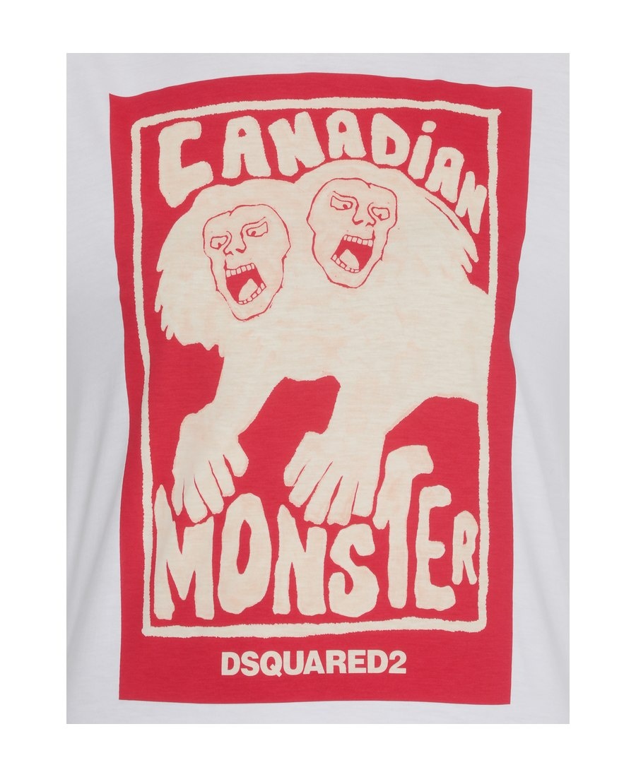Dsquared2 Logo Details T-shirt In White