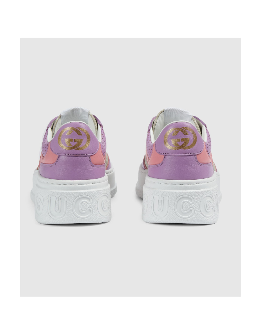 Gucci Multi-panel Lace-up Sneakers In White