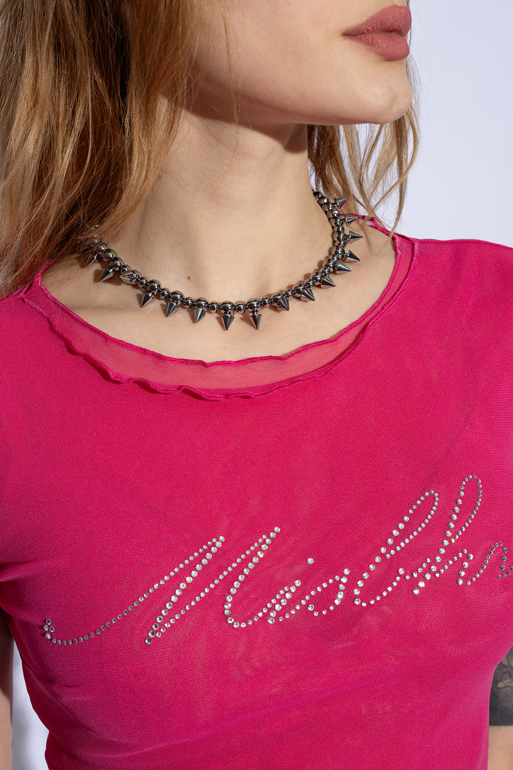 Misbhv Rivet Necklace In Yellow