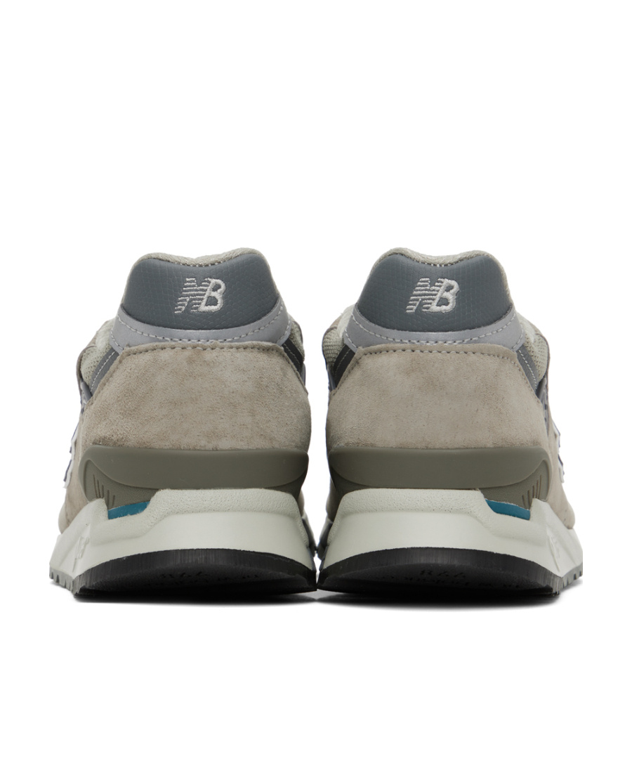New Balance Multicolor Suede And Fabric U998gr Sneakers In Gray