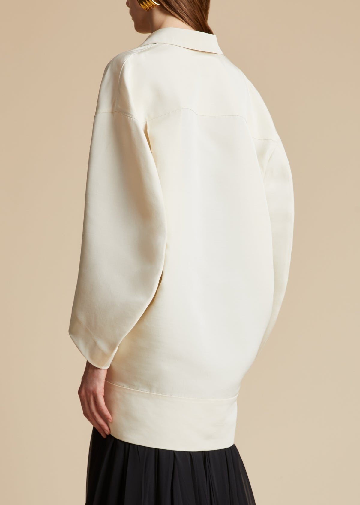 Khaite Kal Viscose Blend Mini Dress In White