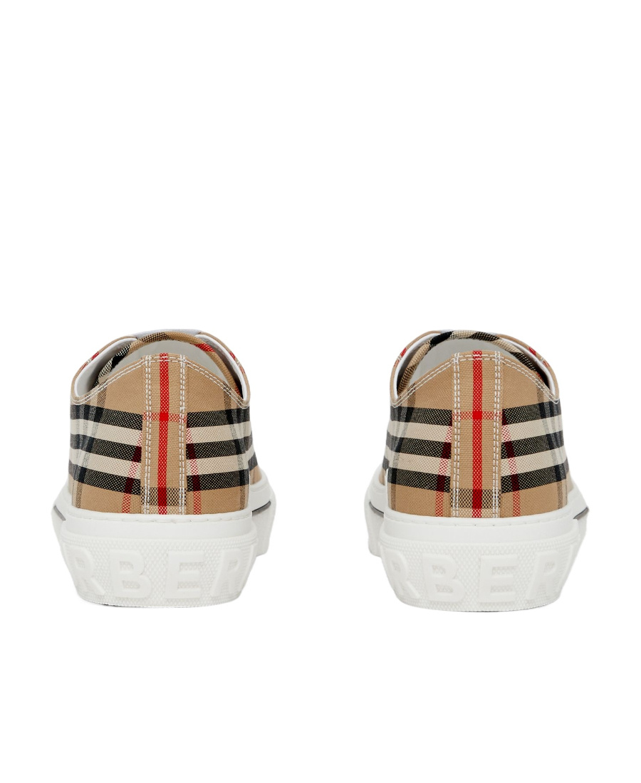 Burberry Women Vintage Check Cotton Sneakers In White