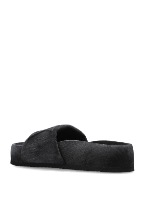 Vic Matie Signature Slide Sandals In Black