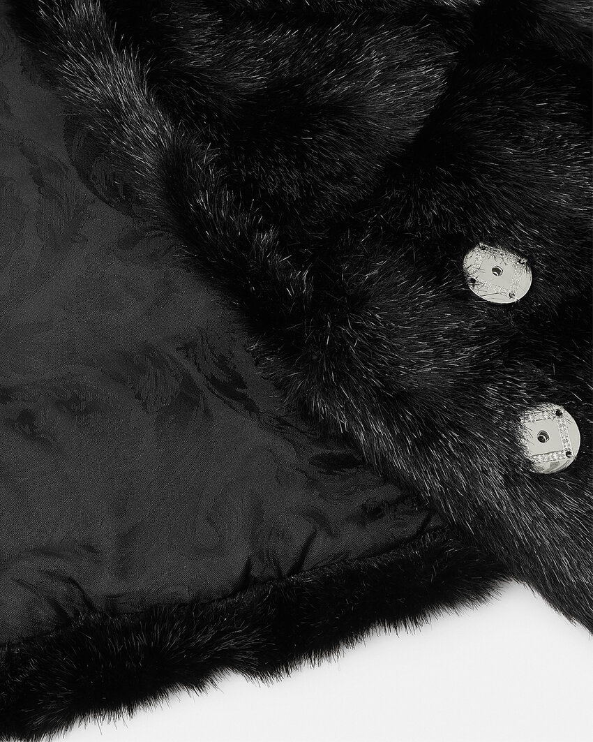 Versace Faux-fur Cape