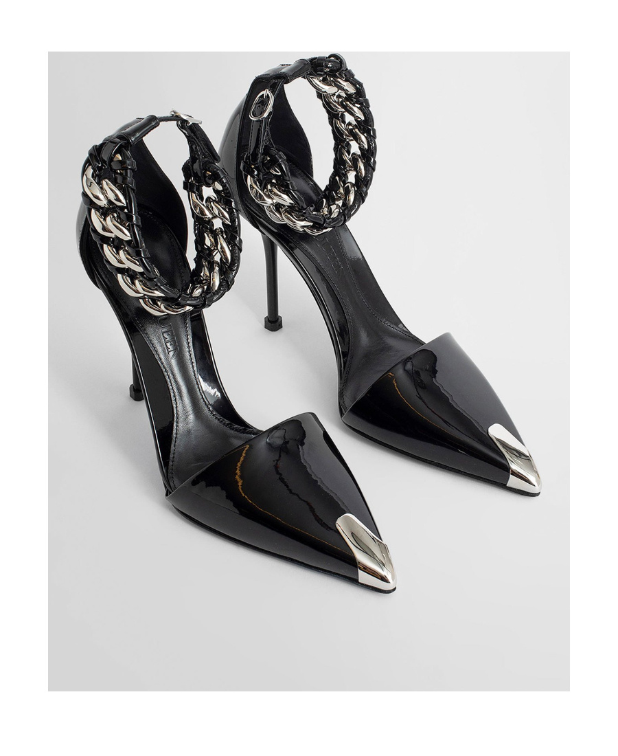 Alexander Mcqueen Punk Pumps In Black