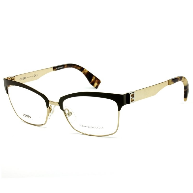 Fendi Logo Detail Flat Lens In Black