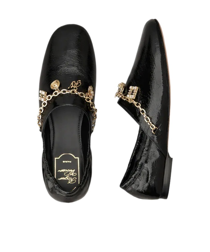 Roger Vivier Slippers In Patent Leather In Black